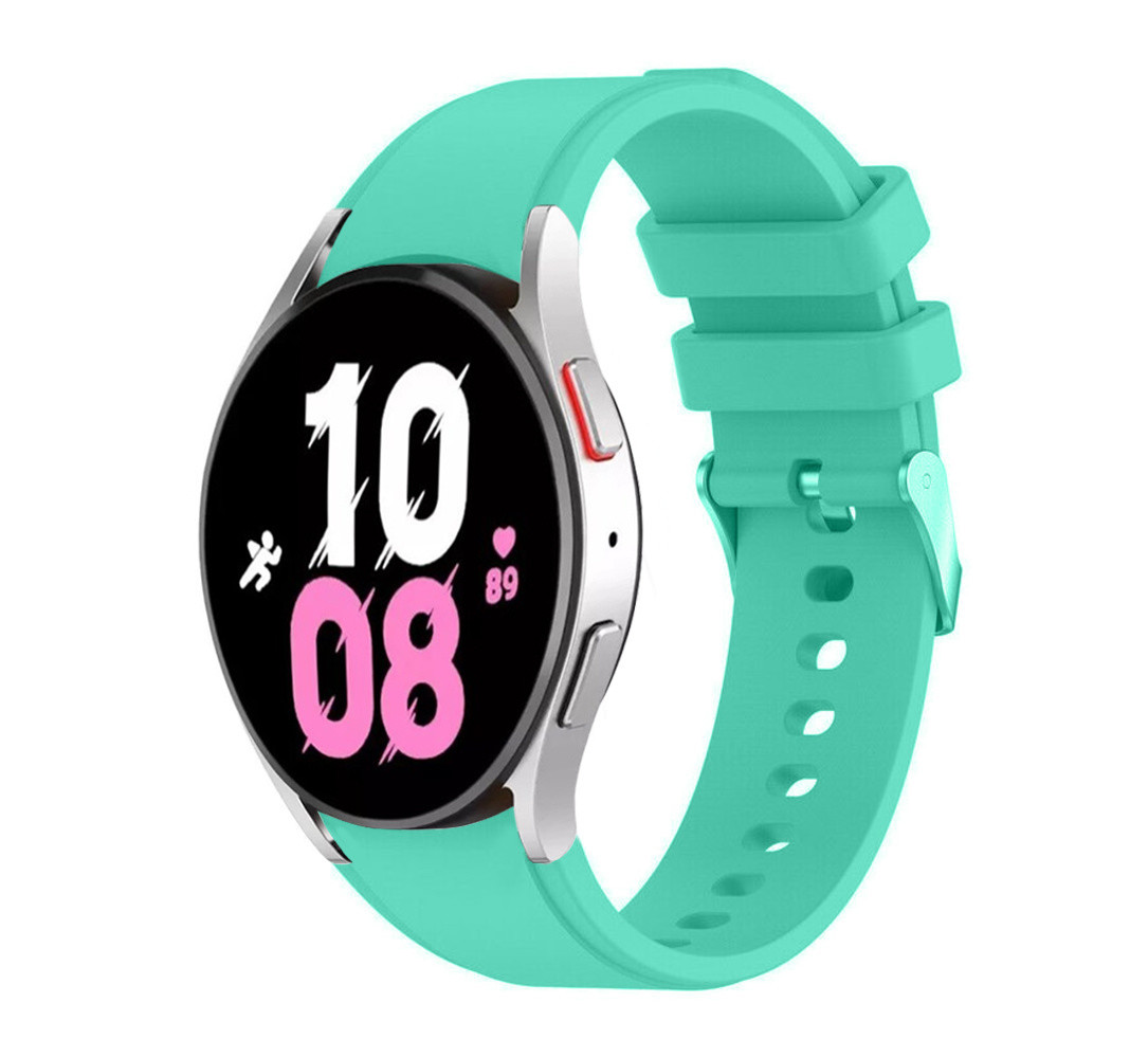 Strap-it® Strap-it Samsung Galaxy Watch 5 - 44mm Armband Silikon (Aqua)