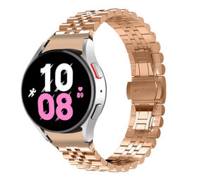 Strap-it® Samsung Galaxy Watch 5 - 44mm Jubilee Stahlarmband (Roségold) Strap-it® Samsung Galaxy Watch 5 - 44mm Jubilee Stahlarmband (Roségold)