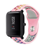Strap-it® Amazfit Bip Sportarmband (Rosa Bunt)
