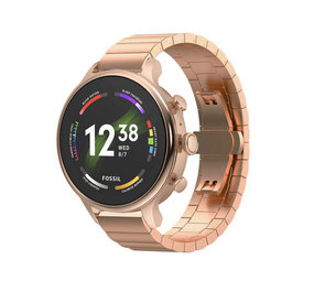 Strap-it® Fossil Gen 6 (42mm) Metallarmband (Roségold) Strap-it® Fossil Gen 6 (42mm) Metallarmband (Roségold)