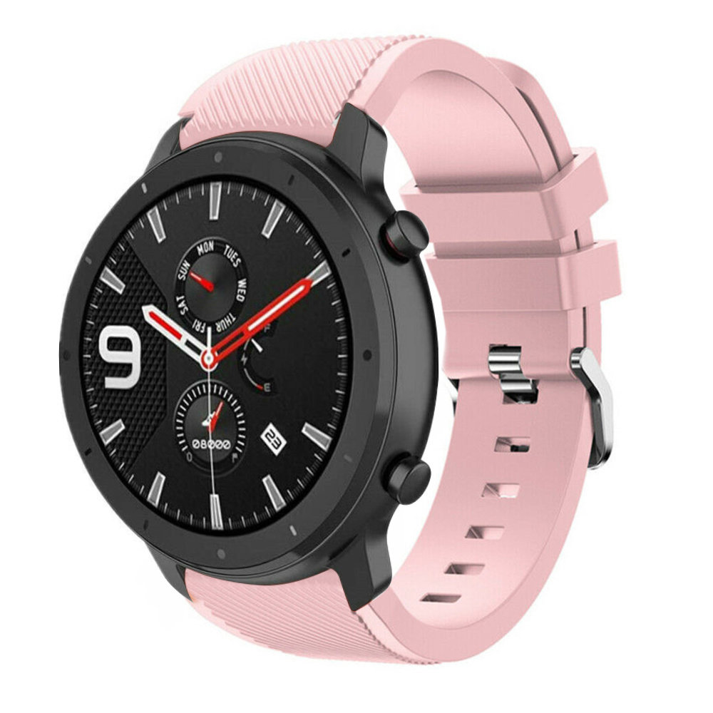 Strap-it® Strap-it Xiaomi Amazfit GTR Silikonarmband (Rosa)