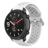 Strap-it® Xiaomi Amazfit GTR Silikonband mit Löchern (Weiß) Strap-it® Xiaomi Amazfit GTR Silikonband mit Löchern (Weiß)