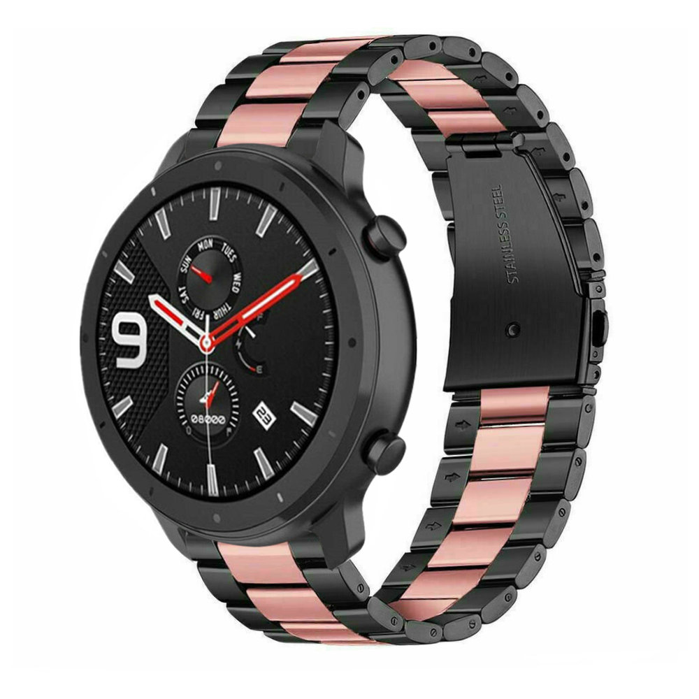 Xiaomi Amazfit Gtr Stahlarmband Schwarz Rosa Smartwatcharmbaender De