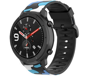 Strap-it® Xiaomi Amazfit GTR Tarnung Armband (Blau) Strap-it® Xiaomi Amazfit GTR Tarnung Armband (Blau)