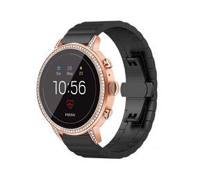 Strap-it® Fossil Gen 5e - 42mm Metallarmband (Schwarz) Strap-it® Fossil Gen 5e - 42mm Metallarmband (Schwarz)