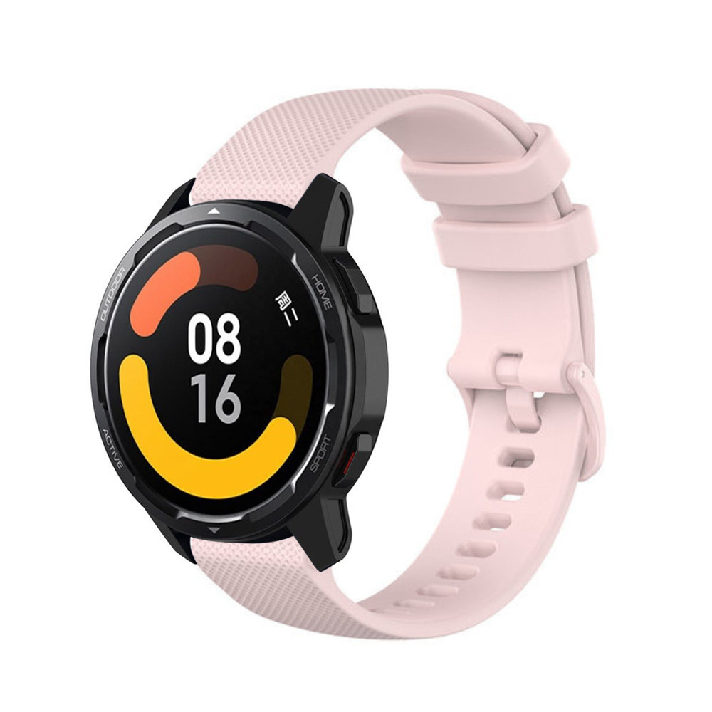 Strap-it® Strap-it Xiaomi Watch S1 Luxus- Silikonarmband (Rosa)