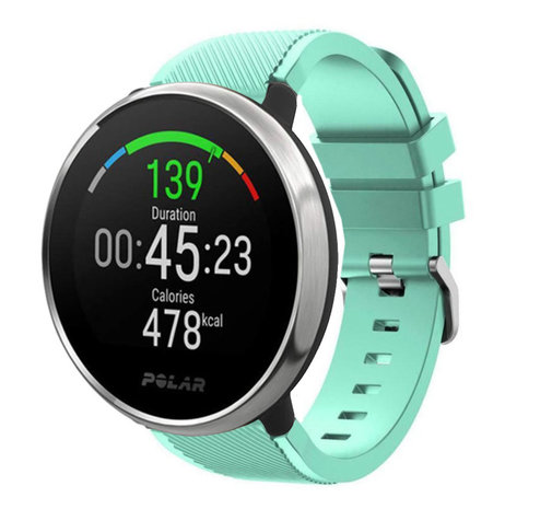 Strap-it® Strap-it Polar Ignite Twill Silikonarmband (Aqua)