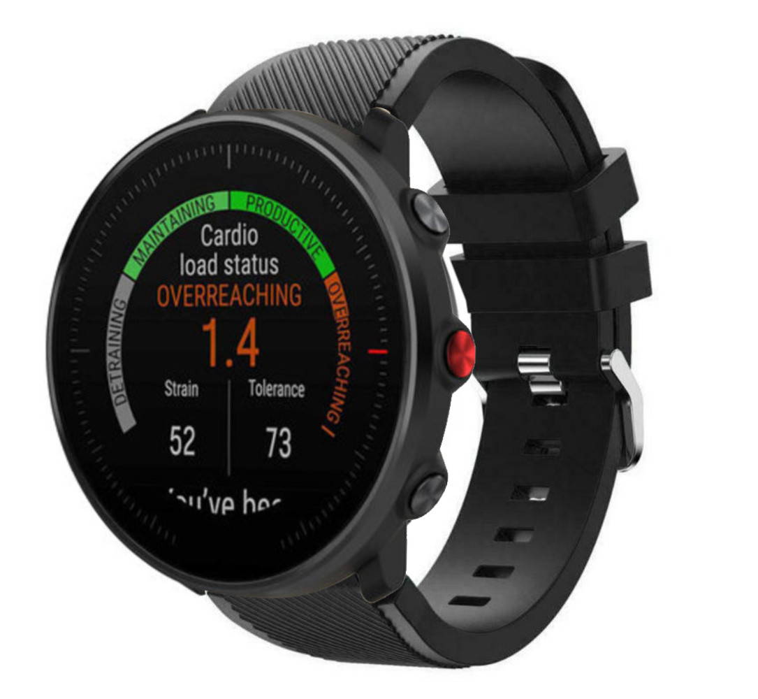 Strap-it® Strap-it Polar Vantage M Twill Silikonarmband (Schwarz) Strap-it® Strap-it Polar Vantage M Twill Silikonarmband (Schwarz)