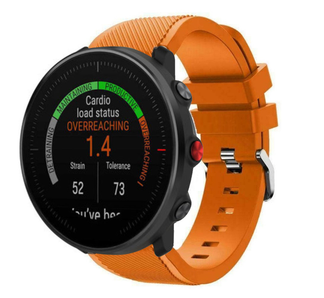 Strap-it® Strap-it Polar Vantage M Twill Silikonarmband (Orange)