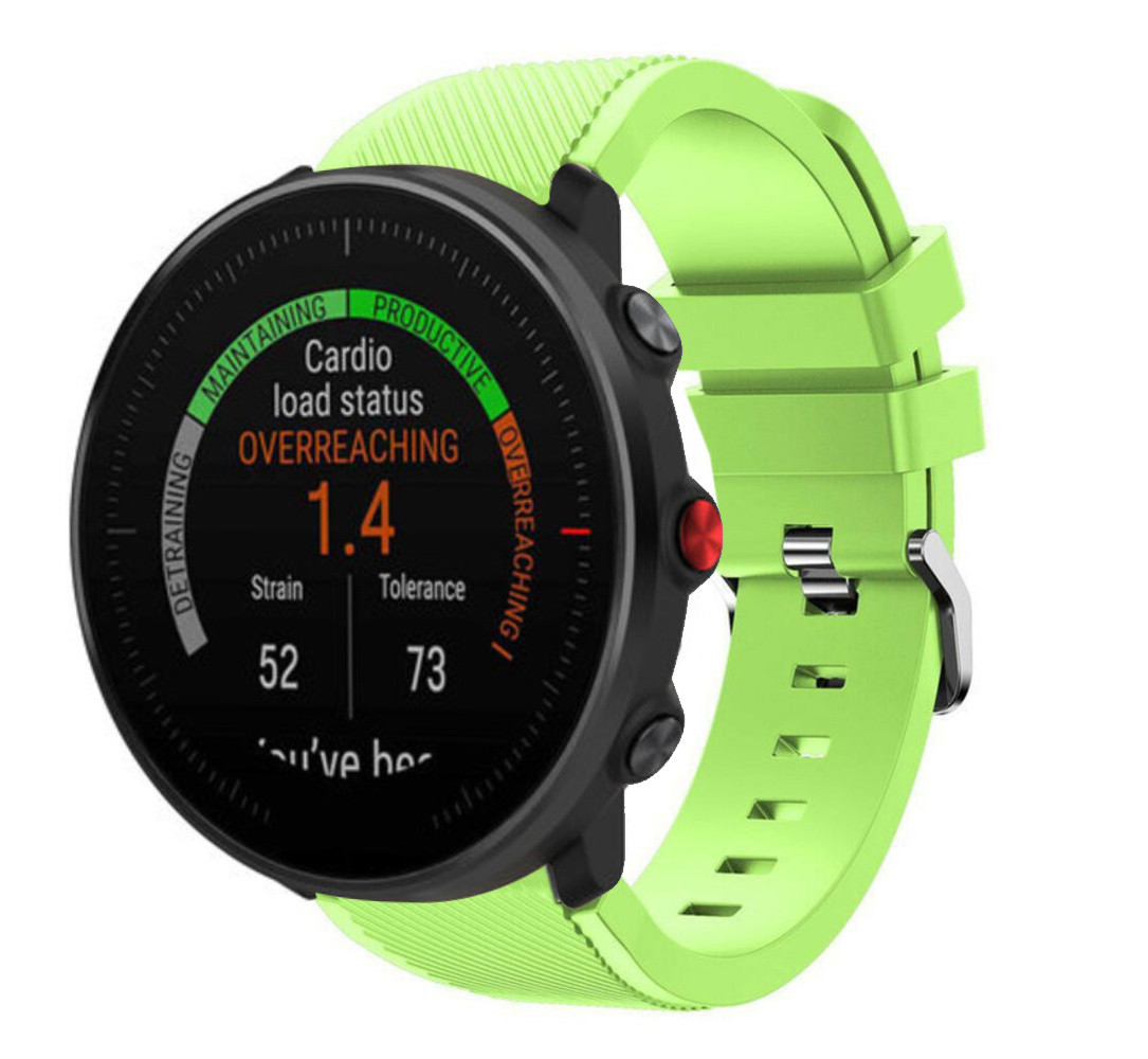 Strap-it® Strap-it Polar Vantage M Twill Silikonarmband (Hellgrün)