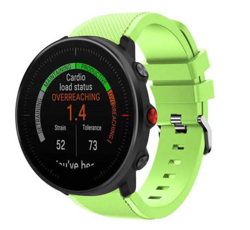 Strap-it® Strap-it Polar Vantage M Twill Silikonarmband (Hellgrün)