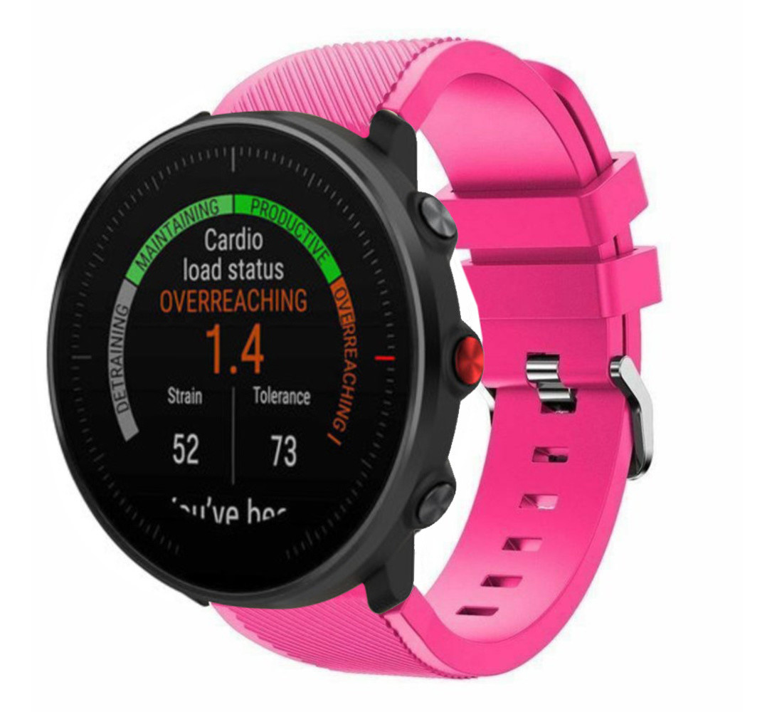 Strap-it® Strap-it Polar Vantage M Twill Silikonarmband (Pink)