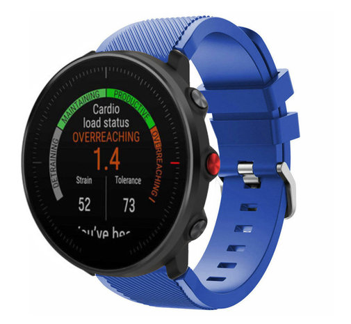 Strap-it® Strap-it Polar Vantage M Twill Silikonarmband (Blau)