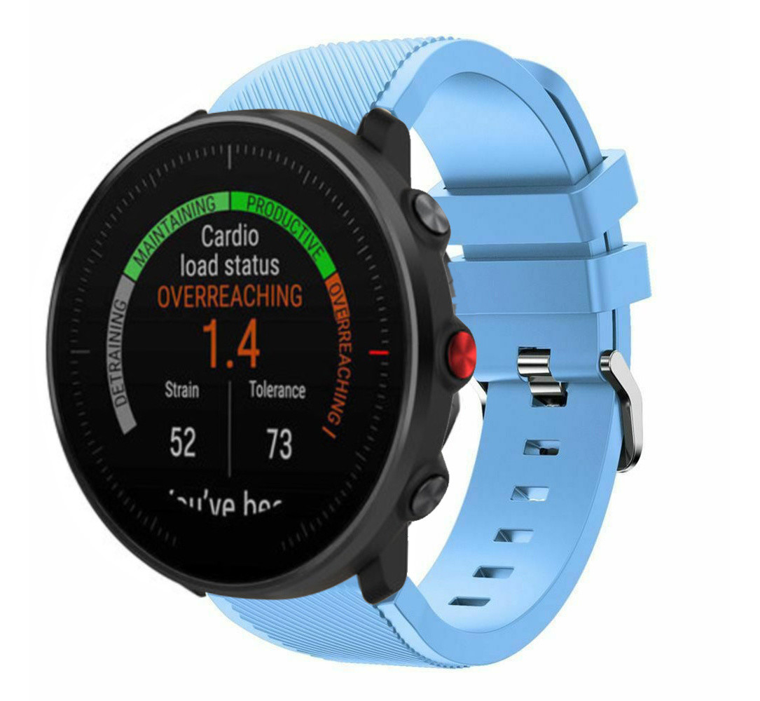 Strap-it® Strap-it Polar Vantage M Twill Silikonarmband (Sandblau)