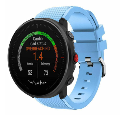 Strap-it® Strap-it Polar Vantage M Twill Silikonarmband (Sandblau)