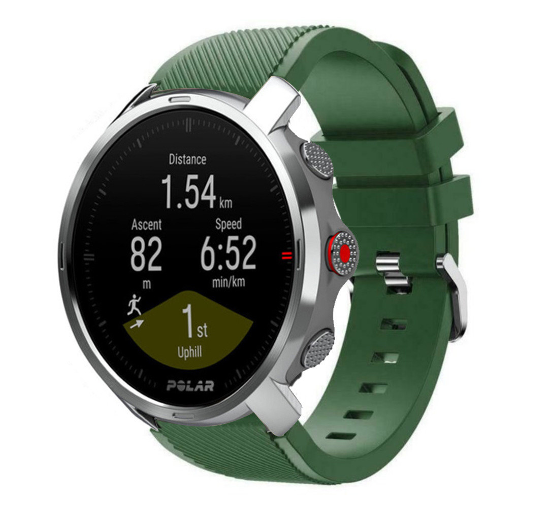 Strap-it® Strap-it Polar Grit X Twill Silikonarmband (Armeegrün)