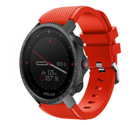 Strap-it® Polar Grit X Pro Twill Silikonarmband (Rot) Strap-it® Polar Grit X Pro Twill Silikonarmband (Rot)