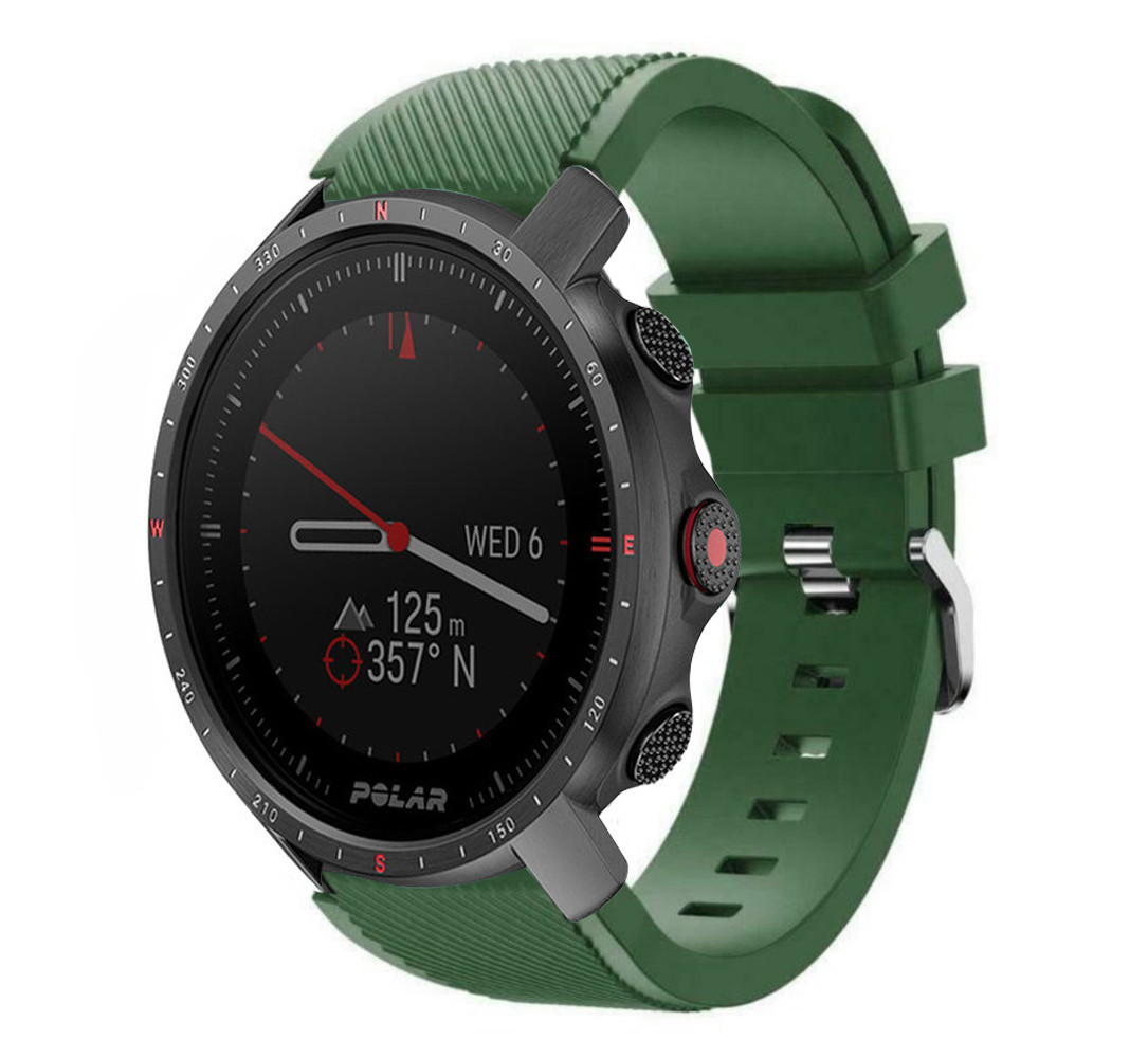 Strap-it® Strap-it Polar Grit X Pro Twill Silikonarmband (Armeegrün)