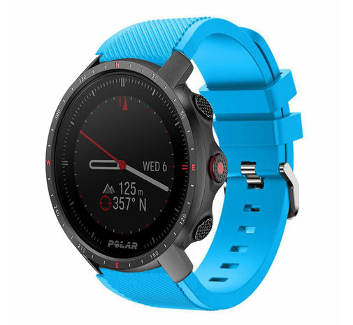 Strap-it® Strap-it Polar Grit X Pro Twill Silikonarmband (Hellblau)