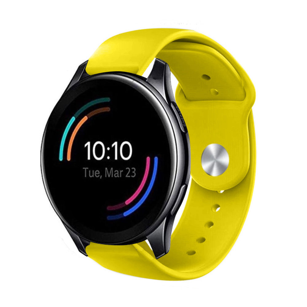 Strap-it® Strap-it OnePlus Watch Sportarmband (Gelb)