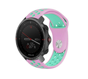 Strap-it® Polar Grit X Pro Sportarmband (Rosa/Aqua) Strap-it® Polar Grit X Pro Sportarmband (Rosa/Aqua)