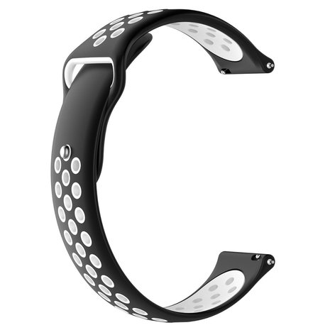 Strap-it® Strap-it Fossil Gen 6 44mm Sportarmband (Schwarz/Weiß) Strap-it® Strap-it Fossil Gen 6 44mm Sportarmband (Schwarz/Weiß)