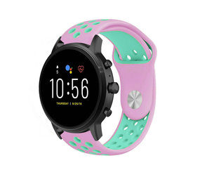 Strap-it® Fossil Gen 5 Sportarmband (Rosa/Aqua) Strap-it® Fossil Gen 5 Sportarmband (Rosa/Aqua)