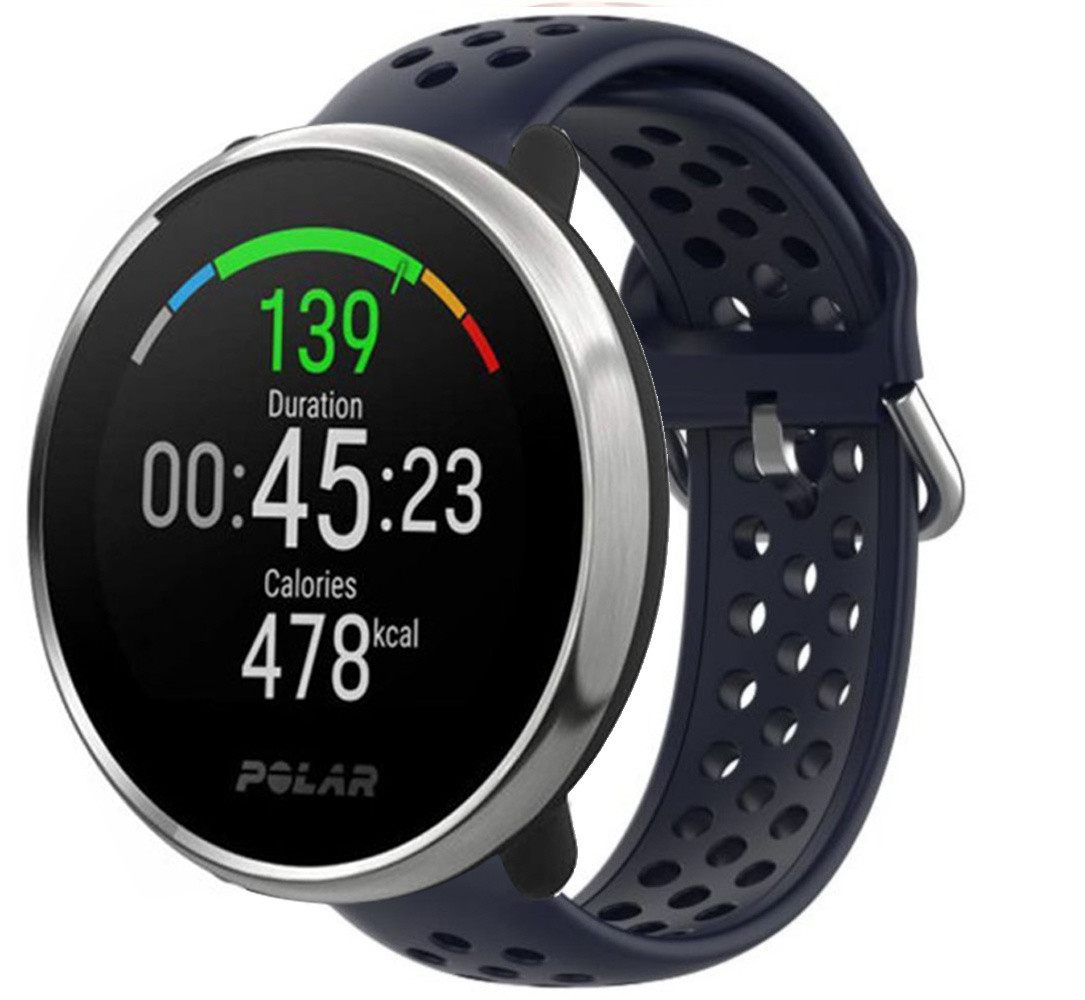 Strap-it® Strap-it Polar Ignite Silikonband mit Löchern (Dunkelblau) Strap-it® Strap-it Polar Ignite Silikonband mit Löchern (Dunkelblau)