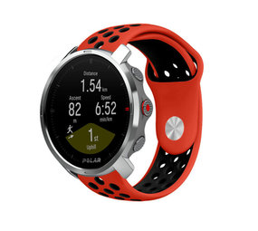 Strap-it® Polar Grit X Sportarmband (Rot/Schwarz) Strap-it® Polar Grit X Sportarmband (Rot/Schwarz)