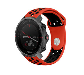 Strap-it® Polar Grit X Pro Sportarmband (Rot/Schwarz) Strap-it® Polar Grit X Pro Sportarmband (Rot/Schwarz)