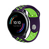 Strap-it® Strap-it OnePlus Watch Sportarmband (Lila/grün) Strap-it® Strap-it OnePlus Watch Sportarmband (Lila/grün)