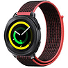 Strap-it® Strap-it Samsung Gear Sport Nylonarmband (Schwarz/Rot) Strap-it® Strap-it Samsung Gear Sport Nylonarmband (Schwarz/Rot)
