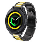 Strap-it® Strap-it Samsung Gear Sport Stahlarmband (Schwarz/Gold)