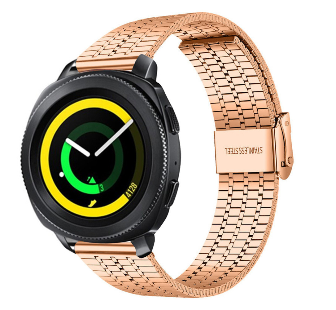 Strap-it® Strap-it Samsung Gear Sport Edelstahlarmband (Roségold) Strap-it® Strap-it Samsung Gear Sport Edelstahlarmband (Roségold)
