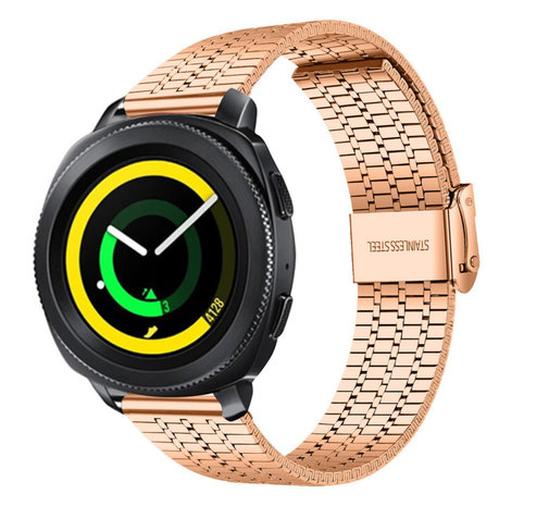 Strap-it® Strap-it Samsung Gear Sport Edelstahlarmband (Roségold) Strap-it® Strap-it Samsung Gear Sport Edelstahlarmband (Roségold)