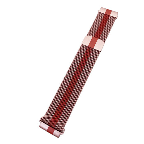 Strap-it® Strap-It Samsung Gear Sport Milanese Armband (Rot/Rosa) Strap-it® Strap-It Samsung Gear Sport Milanese Armband (Rot/Rosa)