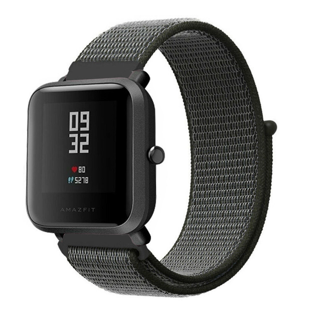 Strap-it® Strap-it Xiaomi Amazfit Bip Nylonarmband (Grün) Strap-it® Strap-it Xiaomi Amazfit Bip Nylonarmband (Grün)