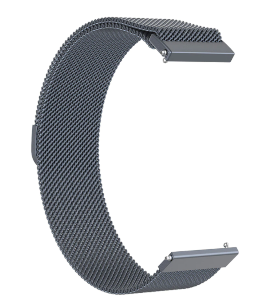 Strap-it® Strap-It Xiaomi Amazfit Bip Milanese Armband (spaceGrau)
