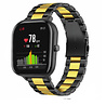 Strap-it® Strap-it Xiaomi Amazfit GTS Stahlarmband (Schwarz/Gold) Strap-it® Strap-it Xiaomi Amazfit GTS Stahlarmband (Schwarz/Gold)