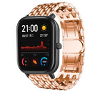 Strap-it® Strap-it Xiaomi Amazfit GTS Drachenarmband aus Stahl (Roségold)