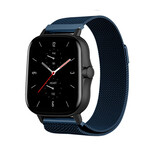 Strap-it® Amazfit GTS 2 Milanese Armband (Blau) Strap-it® Amazfit GTS 2 Milanese Armband (Blau)