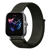 Strap-it® Amazfit GTS 3 Nylonarmband (Dunkelgrün) Strap-it® Amazfit GTS 3 Nylonarmband (Dunkelgrün)