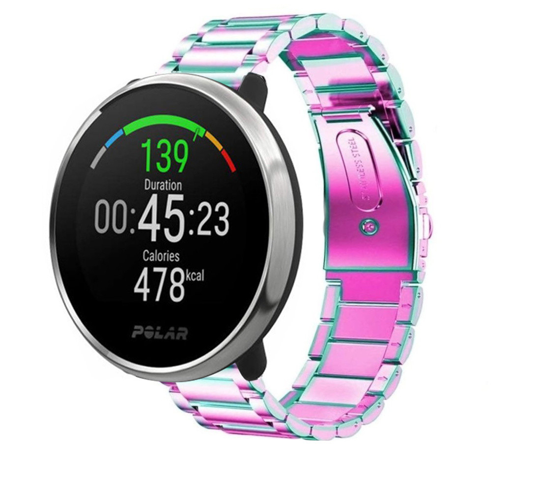 Strap-it® Strap-it Polar Ignite Stahlarmband (Regenbogen)
