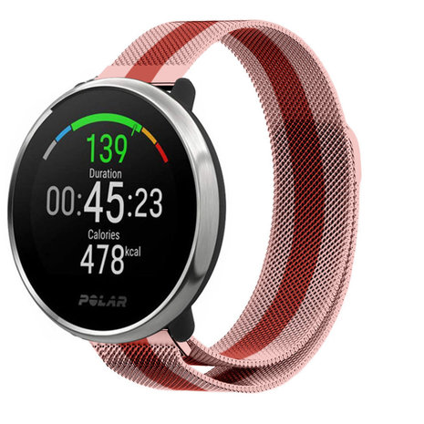 Strap-it® Strap-It Polar Ignite Milanese Armband (Rot/Rosa) Strap-it® Strap-It Polar Ignite Milanese Armband (Rot/Rosa)