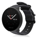 Strap-it® Polar Ignite 2 Nylon Schnallenarmband (Schwarz)