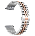 Strap-it® Strap-it Xiaomi Amazfit GTS Jubilee Stahlarmband (Silber/RoséGold)