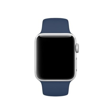 Strap-it® Strap-it Apple Watch 8 Silikonarmband (Blau)