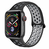 Strap-it® Strap-it Apple Watch 8 Sport Armband (Schwarz/Grau) Strap-it® Strap-it Apple Watch 8 Sport Armband (Schwarz/Grau)