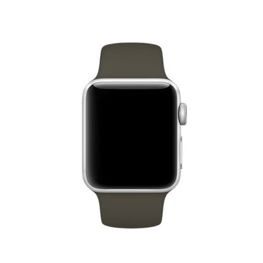 Strap-it® Strap-it Apple Watch 8 Silikonarmband (Dunkelgrün)