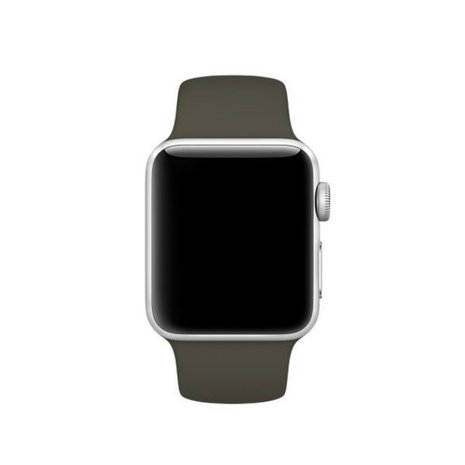 Strap-it® Strap-it Apple Watch 8 Silikonarmband (Dunkelgrün)